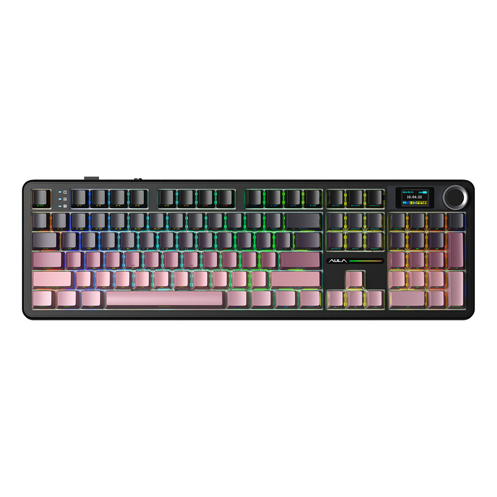Aula F108 Pro Full-Size Mechanical Keyboard With Smart Screen - Aula Inno