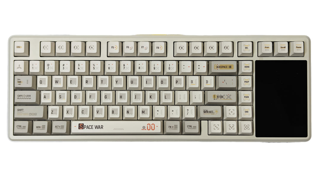 ゲーミングキーボード AULA L99 画面付き(英語配列) [有線・ワイヤレス /Bluetooth・USB]-Raindrop Switch/Caramel Latte Switch - Aula Inno