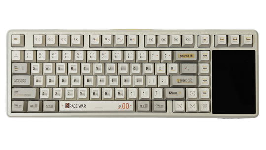 ゲーミングキーボード AULA L99 画面付き(英語配列) [有線・ワイヤレス /Bluetooth・USB]-Raindrop Switch/Caramel Latte Switch - Aula Inno