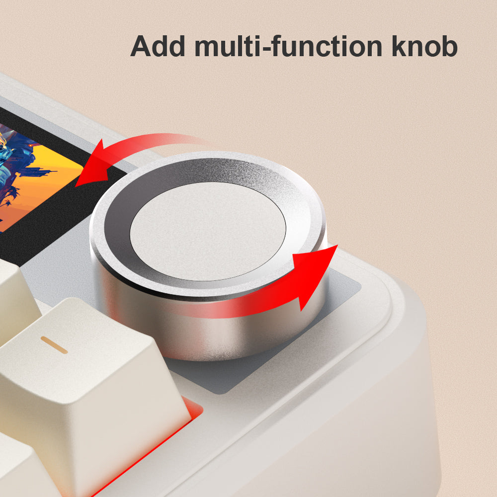 Aula F108 Pro Full-Size Mechanical Keyboard With Smart Screen - Aula Inno