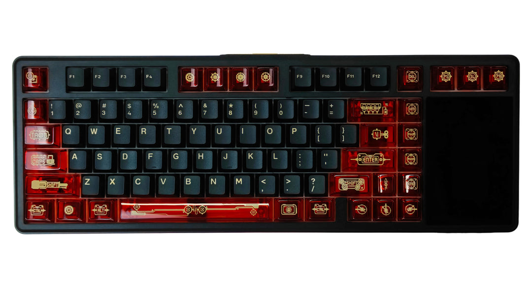 ゲーミングキーボード AULA L99 画面付き(英語配列) [有線・ワイヤレス /Bluetooth・USB]-Raindrop Switch/Caramel Latte Switch - Aula Inno