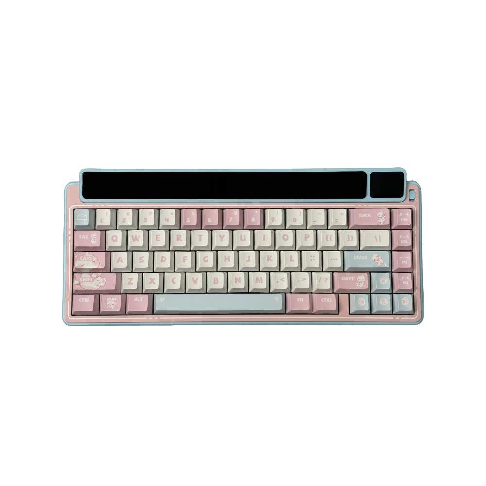 Leobog AMG65 カスタムキーボード：TFTサブディスプレイ&5層消音Gasket構造、5ピンホットスワップ対応 - Aula Inno